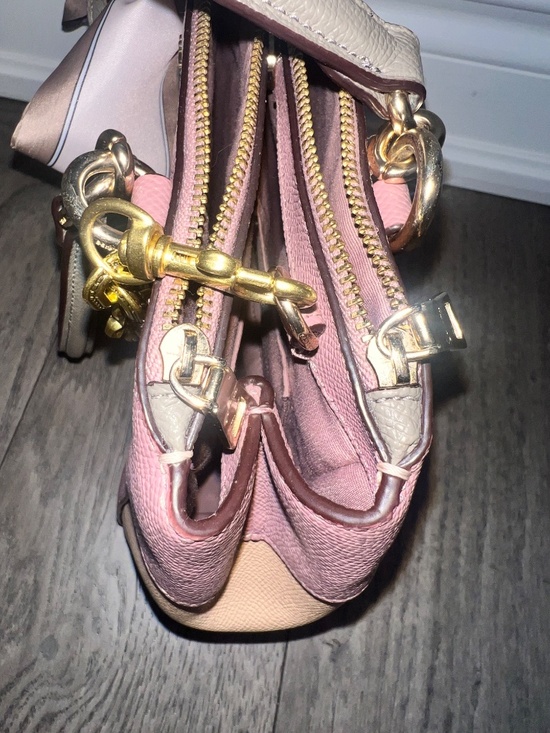 Coach Mini Brooke Carryall in Colorblock Dusty Rose Beechwood - Picture 4 of 12